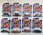 Hot Wheels Lot of 8 Fourth of July (2008) 57 Draggin Saleen Corvette Chevy S-10