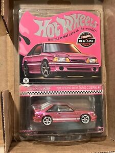 Hot Wheels RLC Exclusive Pink Edition 1993 Ford Mustang Cobra R Pink In Hand