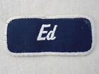ED USED EMBROIDERED VINTAGE SEW ON NAME PATCH TAGS ASSORTED COLORS AVAILABLE