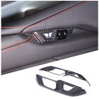 Real Carbon Fiber Interior Door Lock Handle Cover For Corvette C8  2020-2024 US (For: 2021 Corvette)