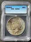 1924-S Peace Silver Dollar $1 Coin ICG AU53 Better Date