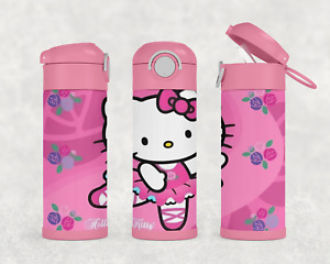 Personalized Hello Kitty Ballerina 12oz Kids Stainless Tumbler Water Bottle
