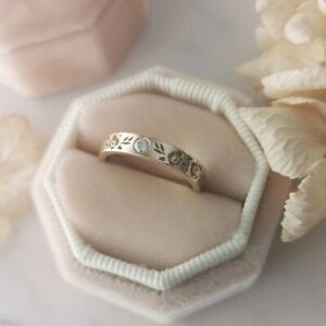 Antique Gold Women's Fashion Flower Ring Party Wedding Jewelry Rings Size 10
