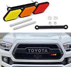 For Toyota Tacoma Tundra Tri-color Front Grille Cover Badge Emblem Car Decor (For: 2021 Toyota Tacoma TRD Pro)