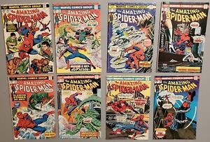 Lot of 8 Amazing Spider-Man Comics - 140,141,143,144,145,146,147,148 Spiderman