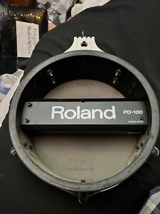 ROLAND White PD-100 V-drum Trigger Pad V-drums VDRUM TESTED 10” Mesh Head