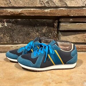 Superdry Blue Suede and Mesh Sneakers
