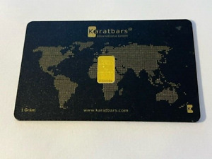 New Listing1 Gram Gold Karatbars International .9999 Gold Bullion Bar in Assay Card