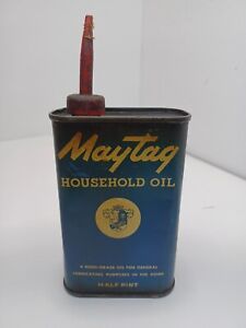 New ListingRare Vintage Maytag Household Oil Can Half Pint - Empty -