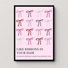 New ListingCoquette Aesthetic Wall Art, Coquette Bow Poster, Olivia Rodrigo Lacy Poster,...