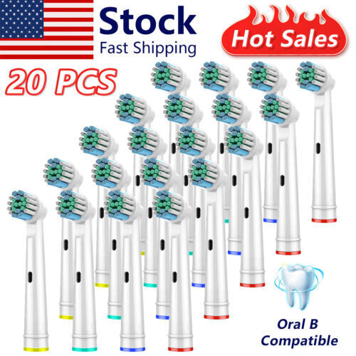 20X Precision Electric Toothbrush Replacement Fit For Oral B Braun Brush Heads