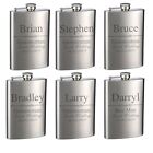 Personalized 8oz Stainless Steel Groomsman Gift Flasks for Weddings