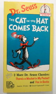 Dr. Seuss The Cat in the Hat Comes Back (VHS, 1989) Beginner Book Video