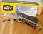 JOE HOUSER CUSTOM BUCK KNIFE 112 RANGER 2004 442 BLADE 420HC STEEL ~WOOD HANDLES