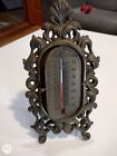 Antique Brass Thermometer Heavy Solid Brass