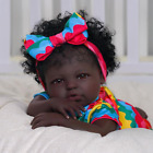 BABESIDE Reborn Baby Dolls Black - 20-Inch Soft Cloth Body Realistic-Newborn