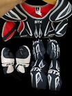 Lacrosse STX Stinger Shoulder Pads, Elbow Pads, 2pr Gloves Lacrosse Youth Medium