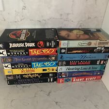 New ListingVHS Lot Of Old Movies Exercise Tapes and More Lot of 14