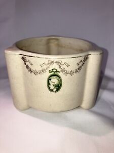 Antique 1910’s Roseville Pottery Cream Medallion Bowl