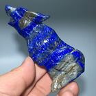 New Listing178g Natural Crystal.lapis lazuli.Hand-carved. Exquisite wolf. healing.gift 02