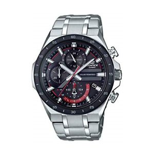 Casio Men's Edifice Quartz Watch with Stainless-Steel Strap, Silver, 28.5 (Model