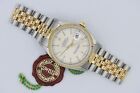 Rolex Datejust 16233 Silver Stick Dial Two-Tone Jubilee Band Box & Papers 1999