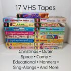 Barney VHS and Friends Lot Of 17 Tapes Vintage Purple Dinosaur Kids Childrens