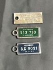 Vintage DISABLED AMERICAN VETERANS License Plate Keychain Lot Illinois Indiana