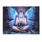 SPELL WEAVER SMALL CANVAS PICTURE PRINT ANNE STOKES GOTH PENTAGRAM FAIRY WINGS