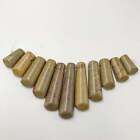 Autumn Jasper Graduated Faceted Stick Points Beads Set Approx 17-40mm