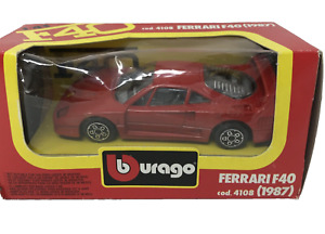Burago Red Ferrari F40 Hard Top Cod 4108 1:43 Scale