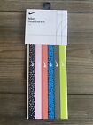 Brand New Nike Headbands 6 Pack Assorted Colors 129862 One Size Fits Most