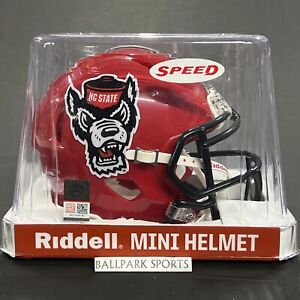 North Carolina NC State Wolfpack Speed Mini Helmet Riddell NCAA Red Tuffy New!