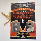 1929 Cubs vs A's World Series Program at Chicago