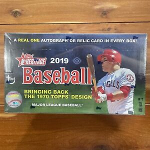 2019 Topps Heritage Baseball Sealed Hobby Box 🔥 JH