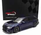 Top Speed AUDI  A6 RS6-R C8 SW STATION WAGON 2022 BLUE METALLIC  1/18 New!