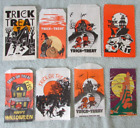 8 Vintage Halloween Paper Trick or Treat Candy Bag Lot Haunted House Castle