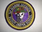 USMC 1st Marine Division SCOUT SNIPER SCHOOL Patch