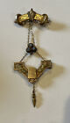 Antique Victorian Lavalier Pin Brooch With Opals