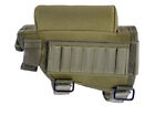 Tactical Molle Buttstock Rifle Shotgun Shell Holder Cheek Rest Ammo Pouch Holder