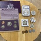 Silver And Coin Lot / MS69 Silver Eagles Silver Maple Leaf 90% Half Dollar