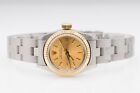 $8000 OYSTER ROLEX Ladies 18k Yellow Gold SS Watch & WTY & NEW BAND 69173
