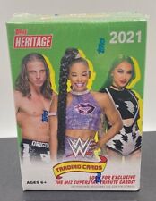 WWE Wrestling 2021 Topps Heritage blaster box 10 pack + 1, 7 cards per pack