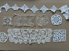 Gorgeous Lot of 8 Antique laces -Guipure, Insertion, Mats, Duchess, Richelieu...