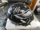 Jon Runyan Philadelphia Eagles Signed Black mini Helmet Psa