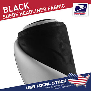 Suede Headliner Black Fabric Material 59