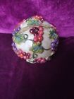 Vintage Decorative Sphere Orb Ball Grapes and leaves