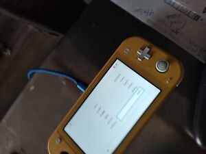 Nintendo Switch Lite Yellow Handheld Console READ Broken Right Joystick