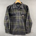 Carhartt Loose Fit Heavyweight Flannel Long Sleeve Plaid Shirt Size Large 105947