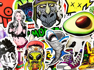 66 Cool Pop Art Graffiti Stickers For Guitar Teen Guys Men Male #BJ
